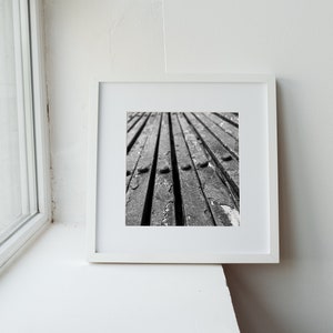 Oude metalen hek- Zwart-wit Giclee print, Fine Art