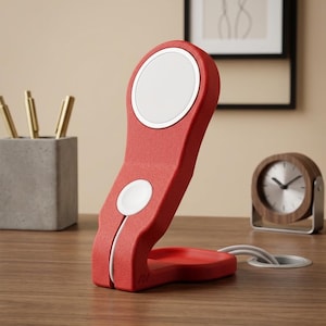 MagSafe Charger Stand for iPhone & Apple Watch | Charging Dock Holder | Desk Organizer