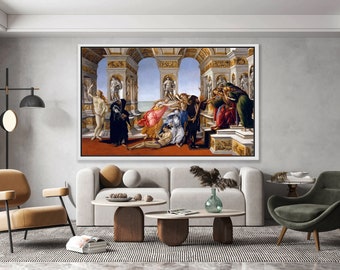 Sandro Botticelli Canvas Art, Renaissance Canvas Decor, Canvas Wall Art, Cultural Wall Art, Luxury Canvas,  Ready to Hang
