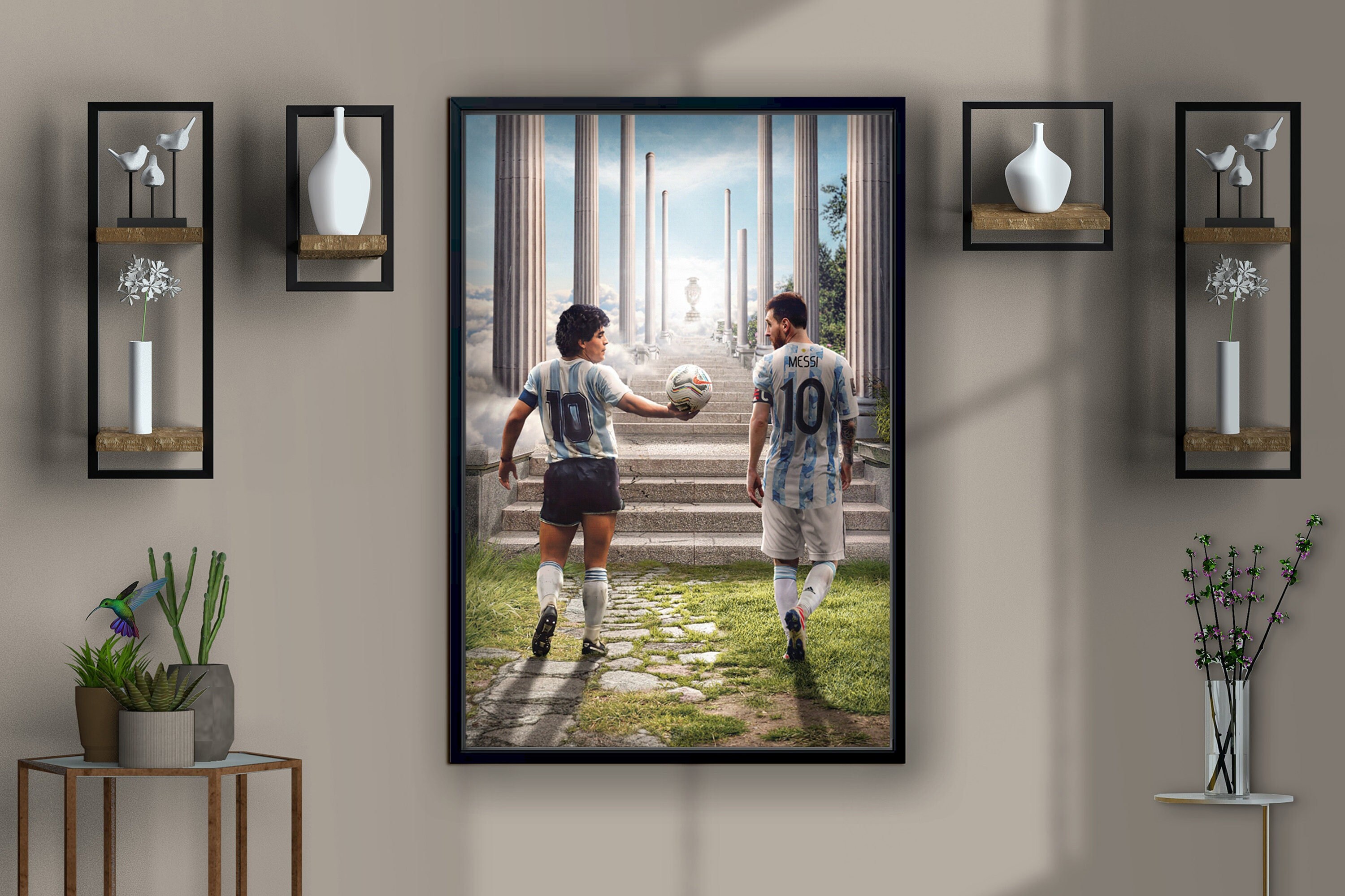 EDMIRE Maradona Pele Zidane Poster Canvas Art Prints for Bedroom Decoration  Sports Landscape Office Bedroom Gift Unframed 30x45cm : : Home  & Kitchen