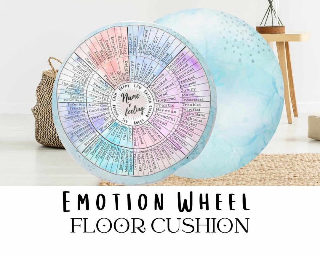 Rueda De Las Emociones De Acrílico – Póster De Sentimientos Para Salud Mental, Decoración De Pared Terapéutica Y Autoconocimiento