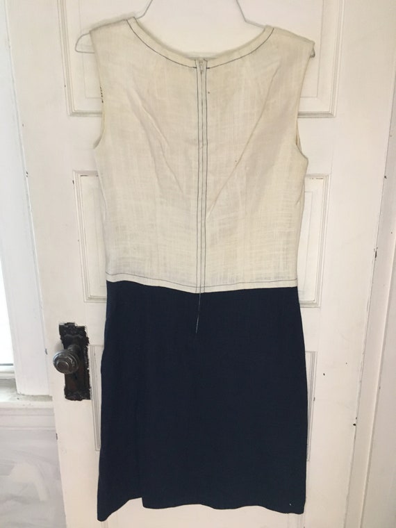 Vintage 1950-60s Kirkland Hall linen dress and ov… - image 8