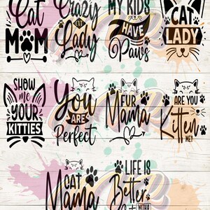 Lustige Katze SVG, Katze SVG, Kätzchen SVG, Katze Svg, Crazy Cat Lady svg, Katzen svg, Katzen svg, Kitty svg, Cut File Cricut, Cut Silhouette
