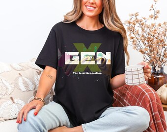 Gen X T-Shirt: The Feral Generation Retro 90s Tee