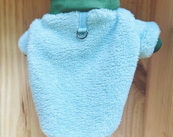 Super Soft fluffy plush fleece dog or cat jumper - Made to Measure - Design your own