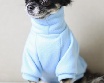Bespoke | Various colours | Cosy loungewear | Comfy fleece jumper for small dogs and puppies