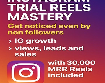 Gids Instagram Reels Mastery: IG-groei, weergaven en leads (digitale download, MRR)