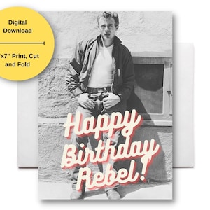 James Dean Birthday Card