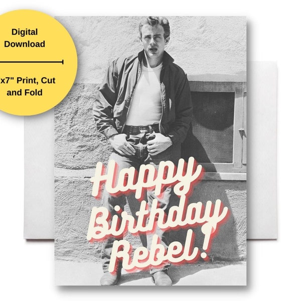 James Dean Birthday Card