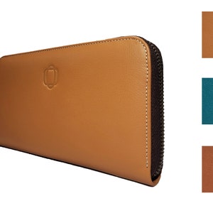 Portefeuille en cuir pour femme de style classique