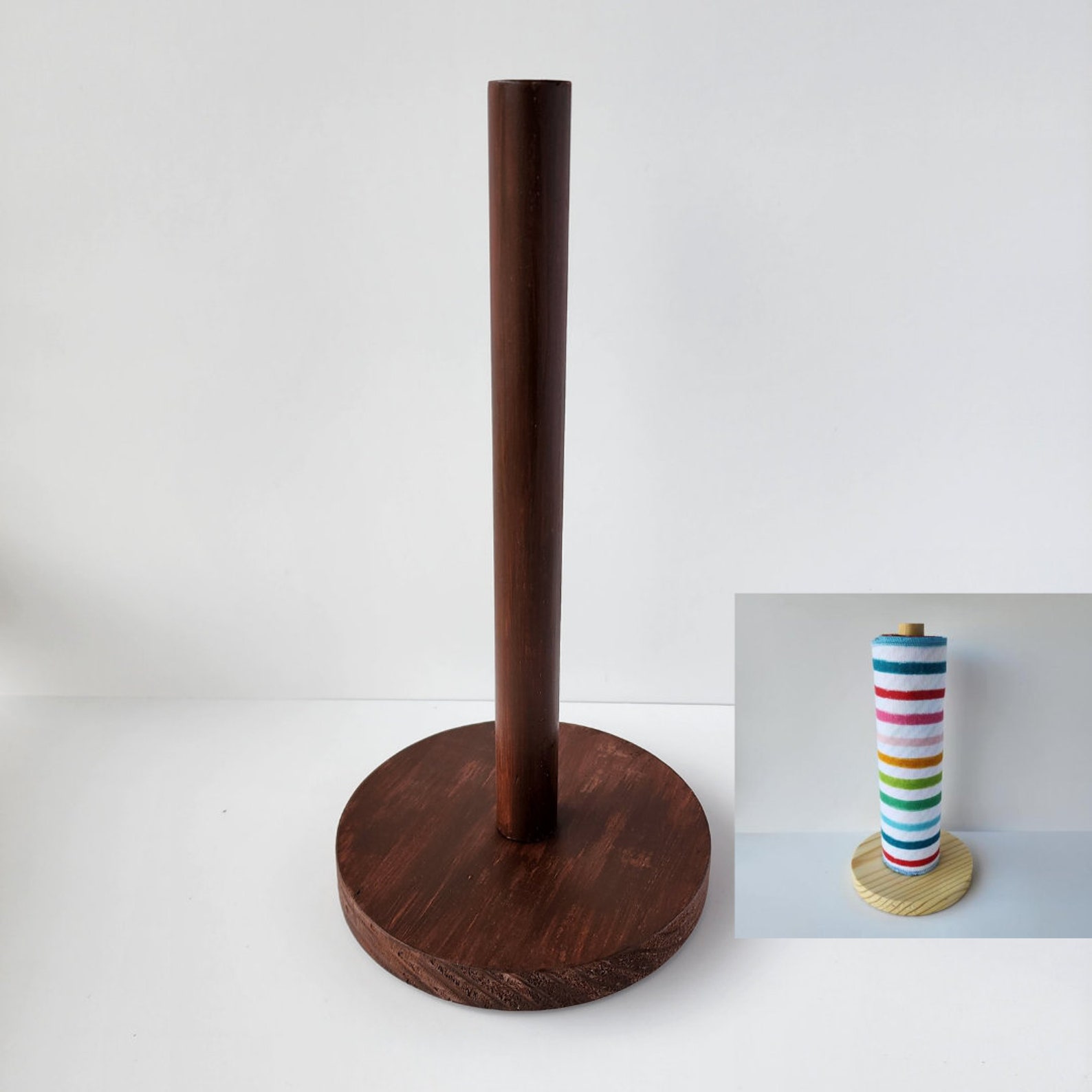 Non-Paper Towel Holder for Reusable Cloths