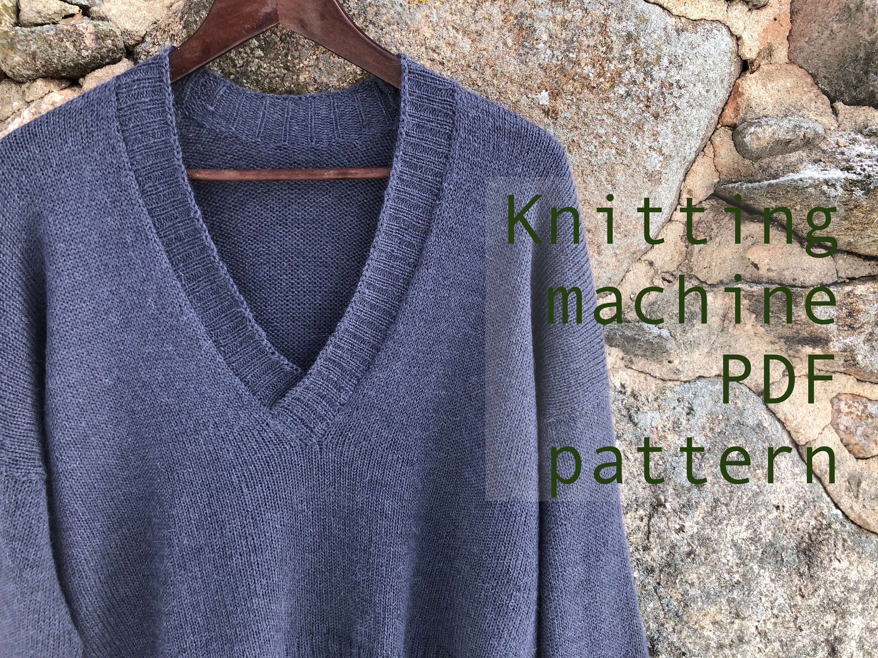 Casual Sweater Machine Knitting Pattern by Knittitude  Knitting machine  patterns, Sweater pattern, Machine knitting
