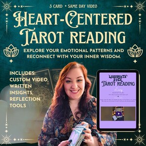 VIDEO EL MISMO DÍA / Lectura de Tarot para la Conciencia Emocional / Percepción Personalizada con 3 Cartas / Reflexión Psíquica Espiritual