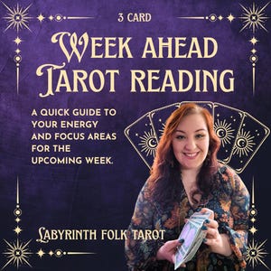 VIDEO EL MISMO DÍA Lectura de Tarot Vibe Scan Semanal / Lectura Personalizada de 3 Cartas / Percepción Psíquica Espiritual