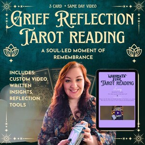 VIDEO DEZELFDE DAG | Verdriet Reflectie Tarot lezing | Gepersonaliseerd inzicht van 3 kaarten | Intuïtieve ondersteuning bij spirituele herdenking