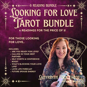 VIDEO EL MISMO DÍA Paquete de Tarot Buscando el Amor / 6 Lecturas Personalizadas / ¿Estás Listo para el Amor?, Futuro Cónyuge y Pronóstico de la Vida Amorosa
