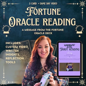 VIDEO EL MISMO DÍA / Lectura del Oráculo de la Fortuna / Mensaje Personalizado de 3 Cartas / Perspectiva Psíquica Espiritual