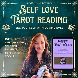 VIDEO EL MISMO DÍA Lectura de Tarot del Amor Propio / Perspectiva Personalizada de 6 Cartas / Reflexión Espiritual y Empoderamiento