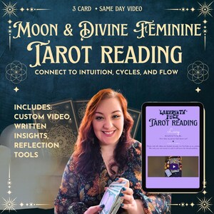 SAME DAY VIDEO | Moon & Divine Feminine Tarot Reading | Phases, Intuition, Flow | 3 Card Personalised Insight | Spiritual Psychic Guidance