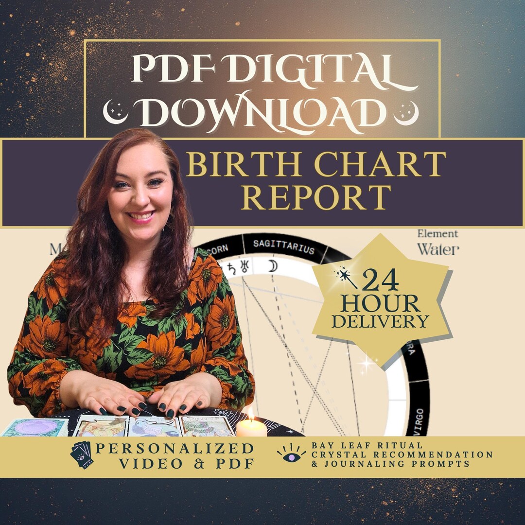 Cosmic Birth Chart Reading & Natal Report - Personalized Astrology PDF ...