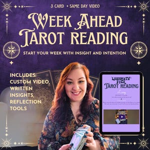 VIDEO EL MISMO DÍA / Lectura de Tarot con Vibración Semanal / Análisis de Energía Personalizado con 3 Cartas / Perspectiva Psíquica Espiritual