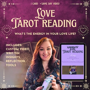VIDEO DEZELFDE DAG Liefdes tarotlezen | Gepersonaliseerd 1 kaart lezen | Spiritueel paranormaal inzicht