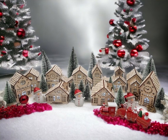 Mini lights for christmas village outlet