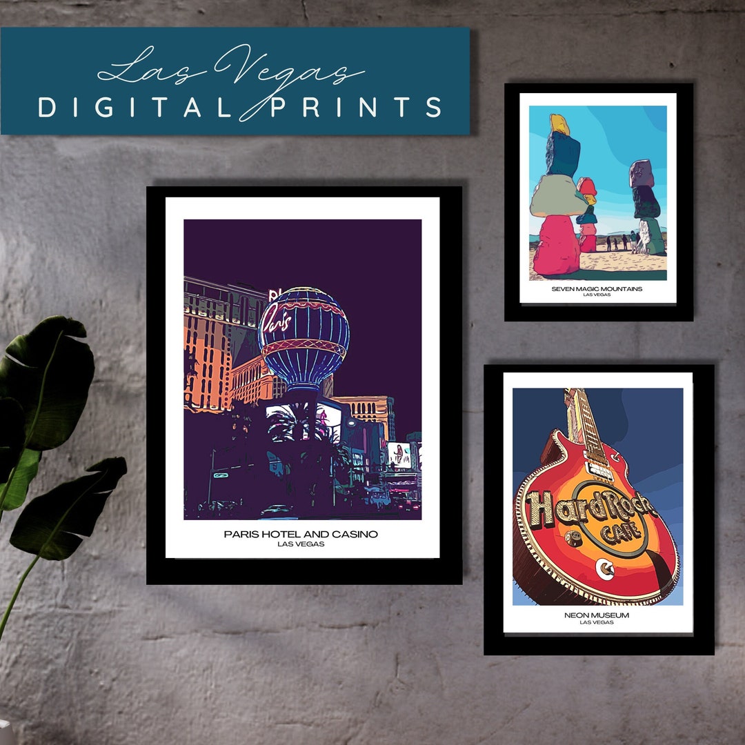 Las Vegas Digital Print, Vegas Wall Print, Vegas Digital Art, Vegas Poster, Las Vegas Print