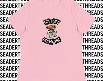 Kids Don't Kill My Vibe Women's Relaxed T-Shirt | Mommy's Little Helper | 420 | Parenting | THC | Cannabis | Edibles