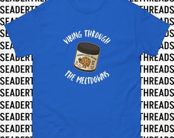 Vibing Through the Meltdowns Unisex T-shirt | Daddy's Little Helper | 420 | Parenting | THC | Cannabis | Edibles