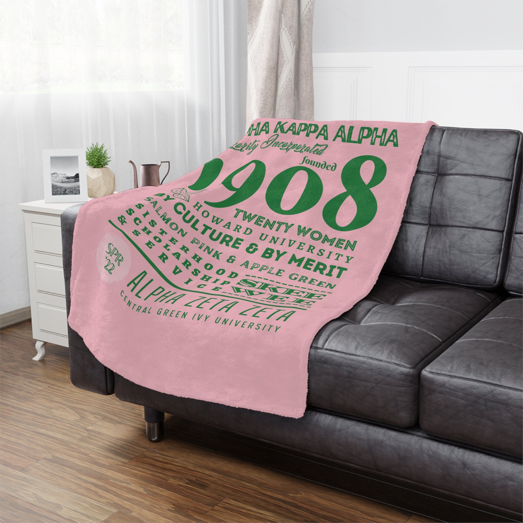 neo monogram blanket