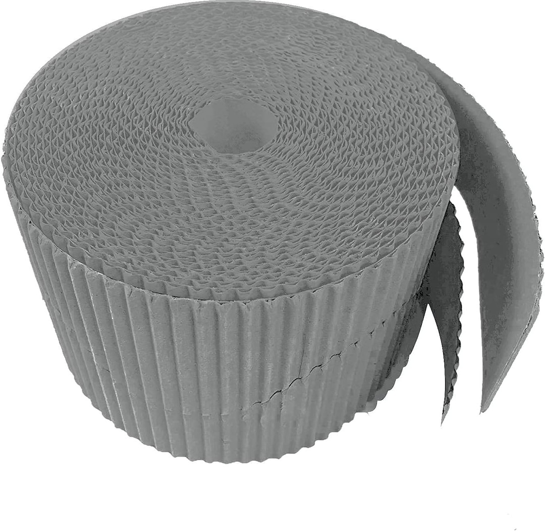 Silver Corrugated Display Borders Roll Scalloped Edge Border Roll