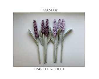Handmade Crochet Lavender – Light or Dark Purple – Spring Decor, Mother’s Day Gift