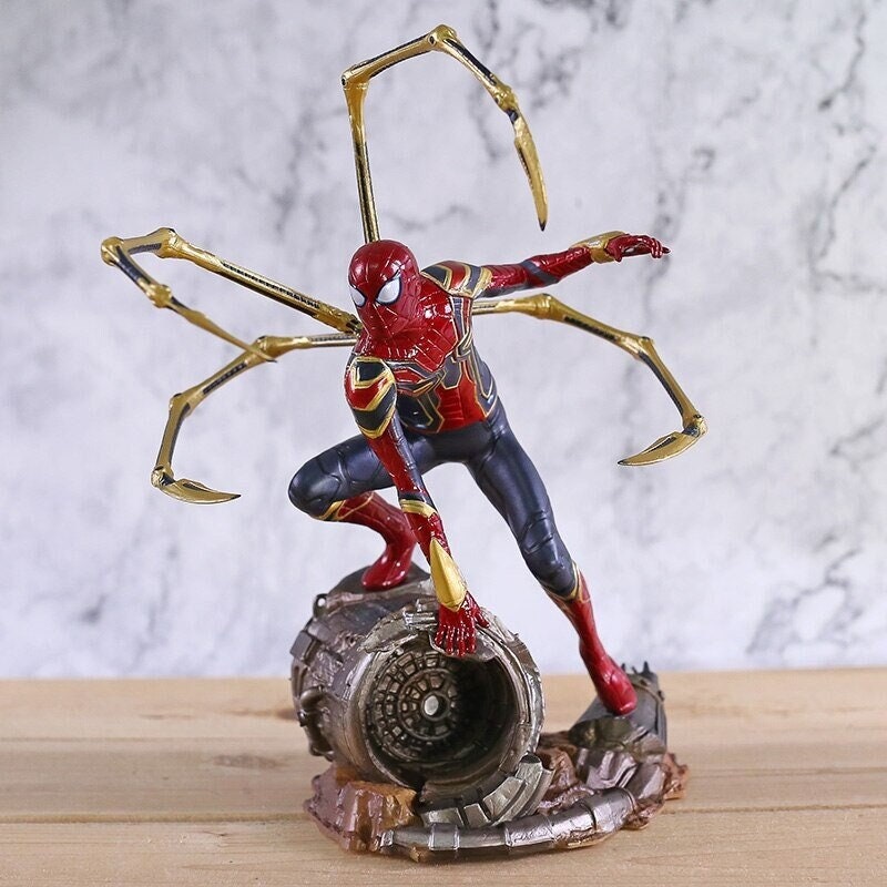 Iron Spider Spiderman Inspired Car Shaking Head Doll Car Decoration 