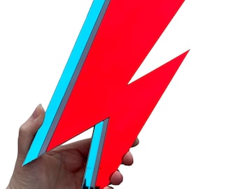 70s 80s RETRO BOLT MIRROR | Vintage inspired mirrored wall hanging | Glam Rock Homeware - Mid Century