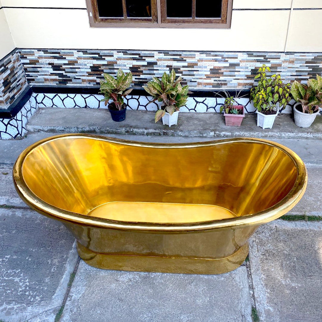 Glamour Brass Bathtub Custom Bathtub Handmade From Indonesia Etsy