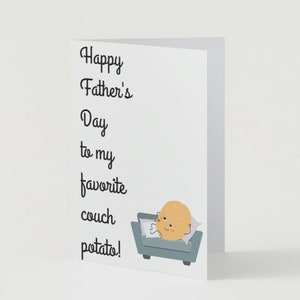 Papá adicto al sofá, tarjeta divertida para papá, taza para el día del padre, tarjeta, archivos PNG JPG con impresión digital