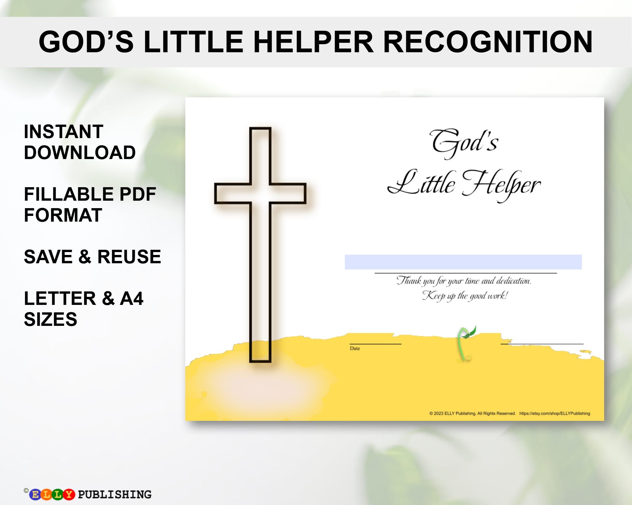 Certificate Award VBS Recognition Sunday School - Etsy