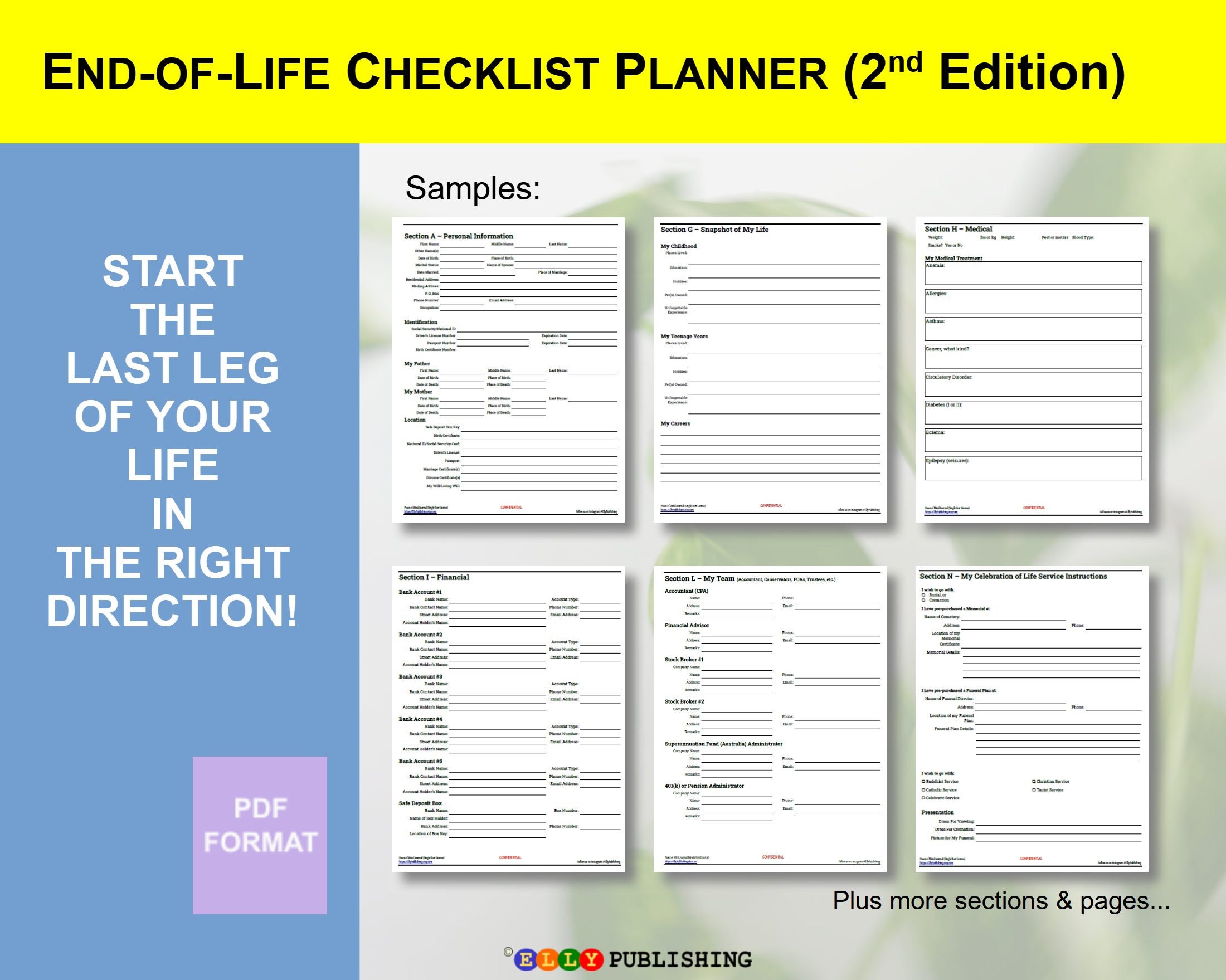 End of Life, Checklist, Peace of Mind, Final Farewell, Celebration of