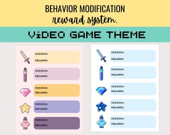 Behavior Modification Reward Chart Positive Reinforcement Chart for ...
