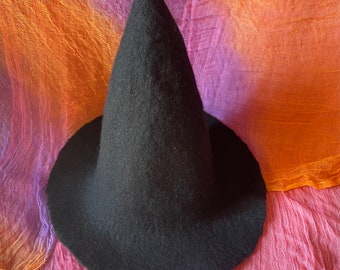 Wool Witch Hat: Halloween Costume, Custom Colors