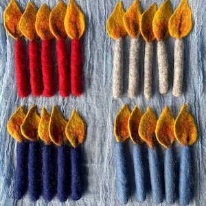 Candle felted 100% wool-waldorf toy