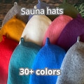Sauna Hat:100% wool  Custom Color, product logo
