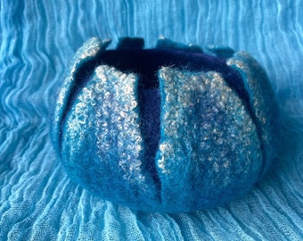 Felted bowl/felt vessel/fFREE SHIPPING