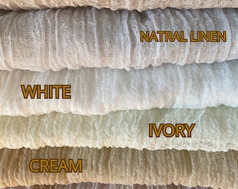 Gasa de algodón scrim teñida a mano estopilla/colores pastel/listo para enviar