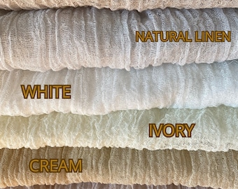 Cotton gauze scrim hand dyed cheesecloth/pastel colors/ready for ship