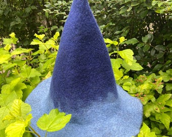 Wool Witch Hat: Colorful Wide Brim, Costume Accessory