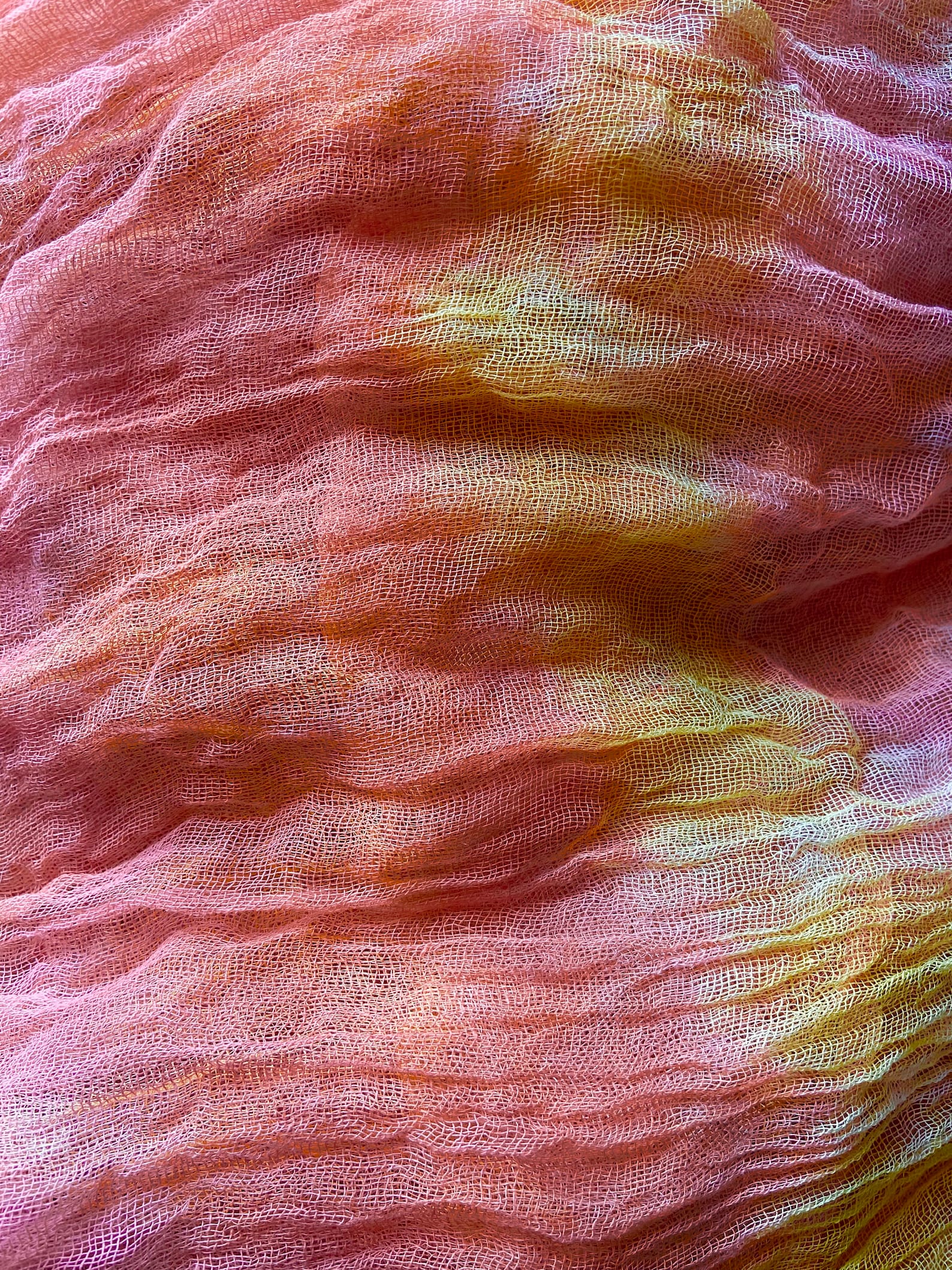 Cotton Gauze Scrim/ Hand Dyed Cheesecloth / Gauze Table Runner ...