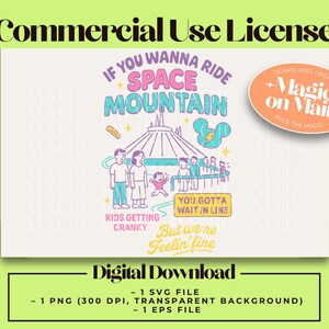 Commercial Use** Space Mountain SVG PNG EPS | Disney Inspired Digital Download | Cute Travel Shirt Diy Cricut File -