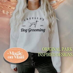 Personal Use Only ** Cruella's Dog Grooming - PNG - Digital Download - Inspired Shirt Design